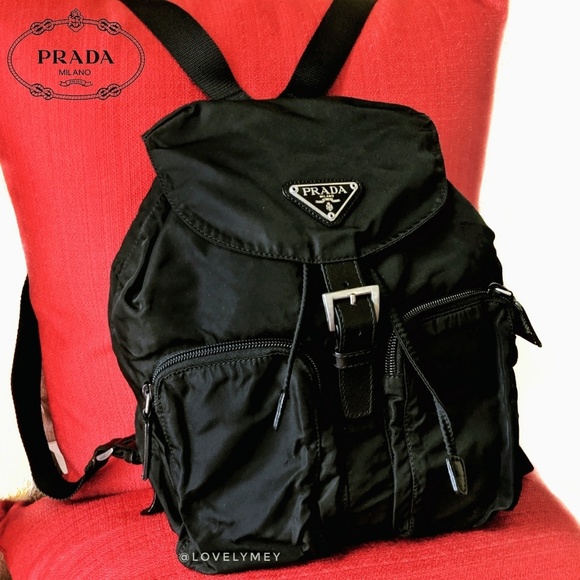 Prada Handbags - 🆕NEW PRADA Backpack Black Nero Nylon Leather